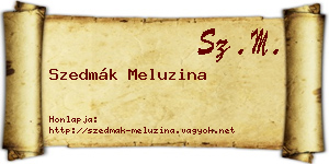 Szedmák Meluzina névjegykártya
